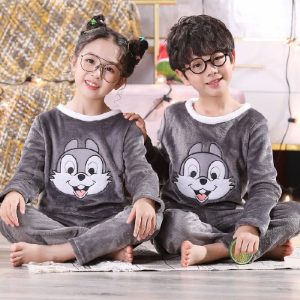 Pyjama en flanelle à motif lapin Panpan pour enfant